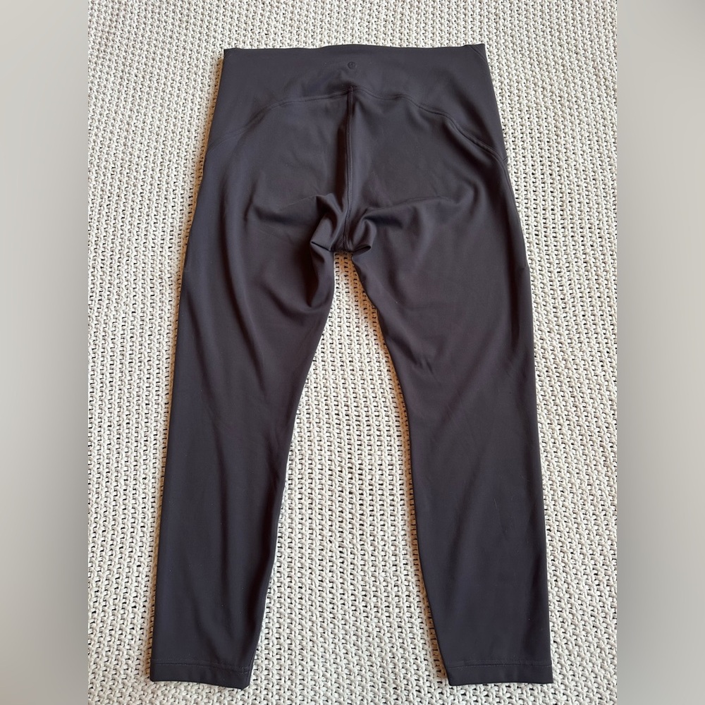 Lululemon Instill High Rise Tight Leggings 25” Black Granite Gray Tag Size 12 - Picture 3 of 6